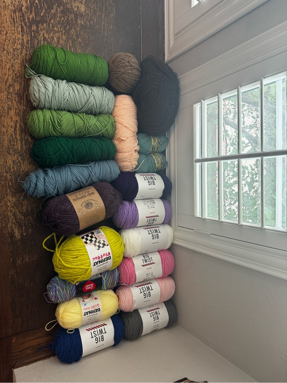 Mixe Yarn Assortment - Big Twist & Bernat & others
